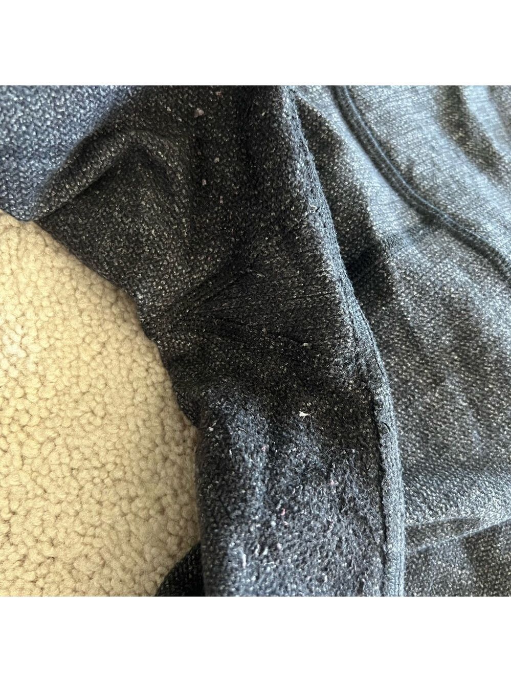Cozy Lululemon Wunder Under Gray Black 8 - Picture 3 of 6
